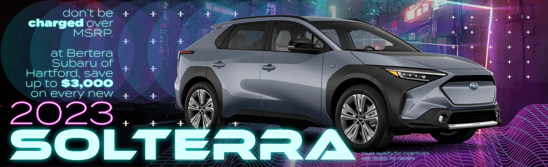 Launch ad for the Subaru Solterra at Subaru of Hartford